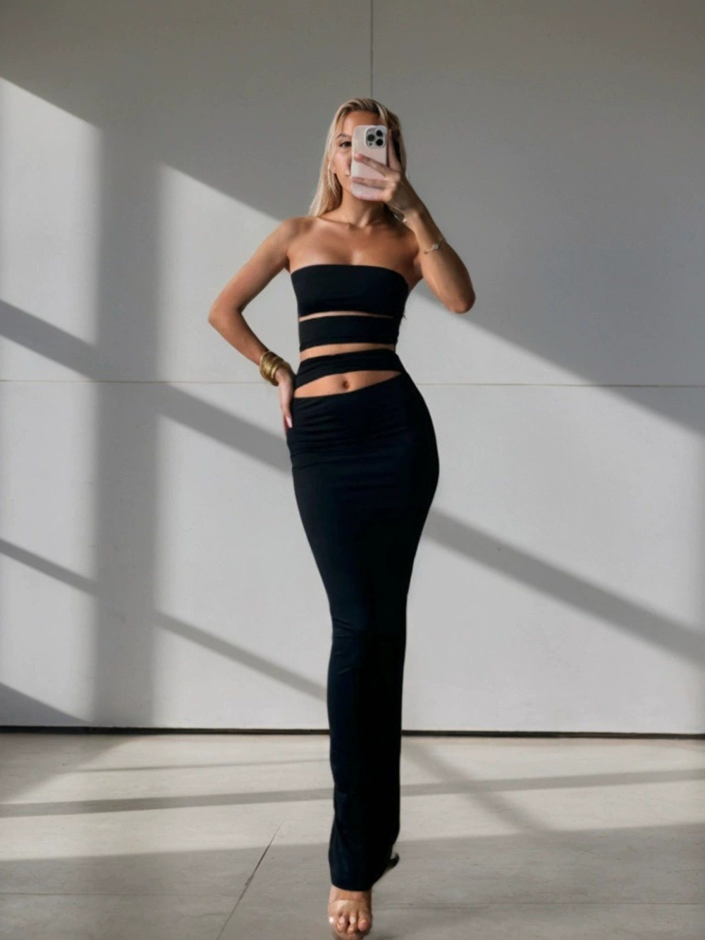ZARA Trendy Bodycon Maxi Dress Summer Spring Slim Fit Stylish